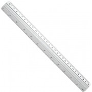 REGLA  ALUMINO PLANA  30CM